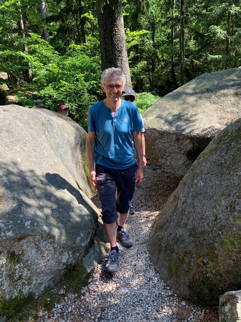 Felsenlabyrinth einzelne Teilnehmer Helmut Benker