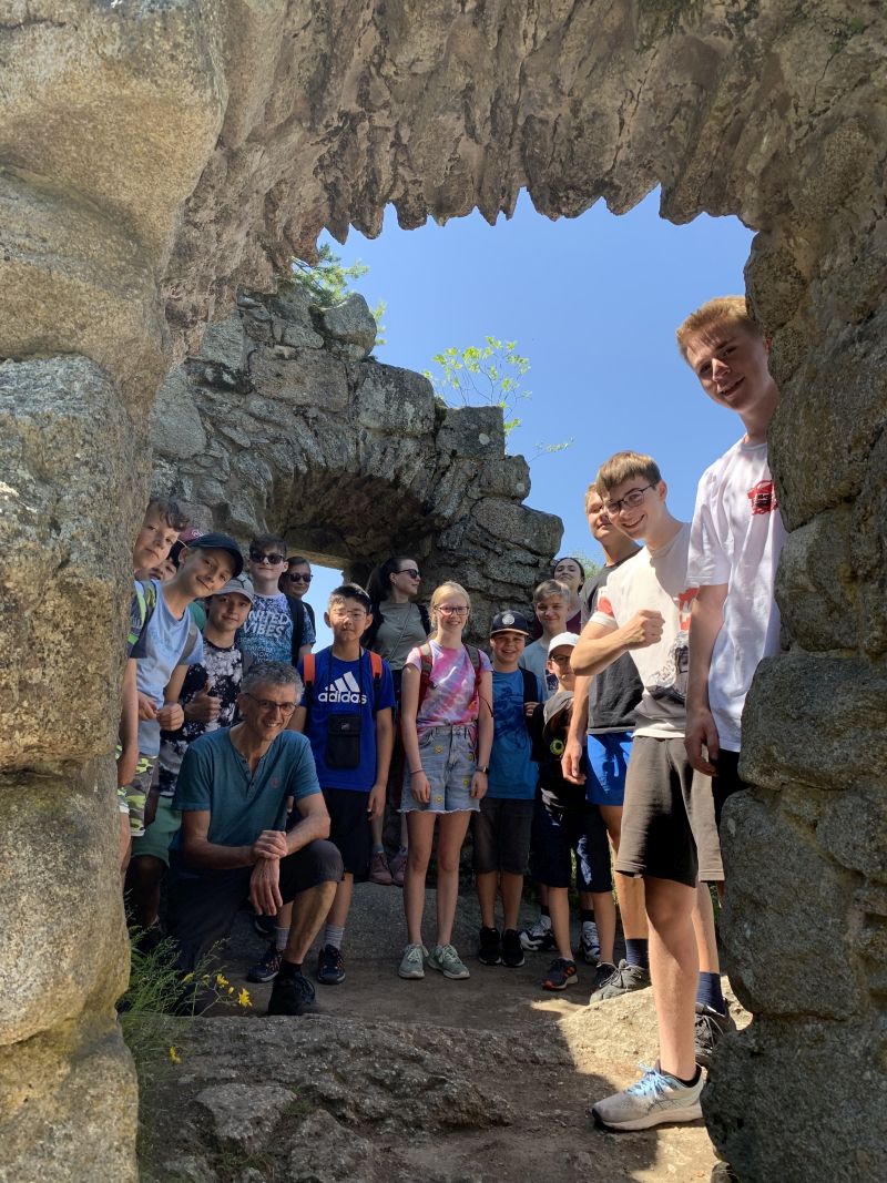 Gruppe Felsenlabyrinth Tür